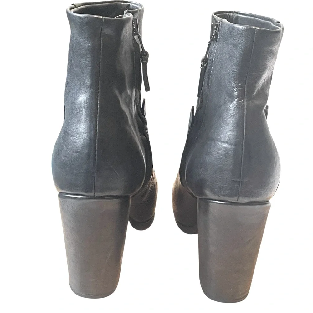 Rag & Bone Kendall Leather Ankle Boot Black Size 8